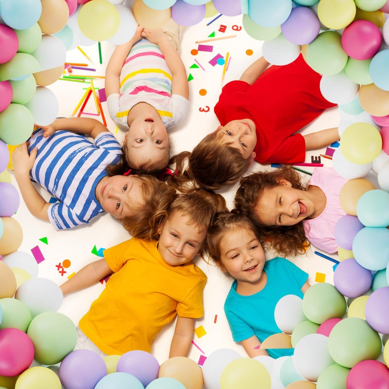 Pricl 100pcs Rainbow Balloons, 12 Inches Pastel Balloons Assorted Color Colorful Multicolor Macaron Latex Party Balloons for Kids Birthday, Summer Party, Haweii Party - Image 3
