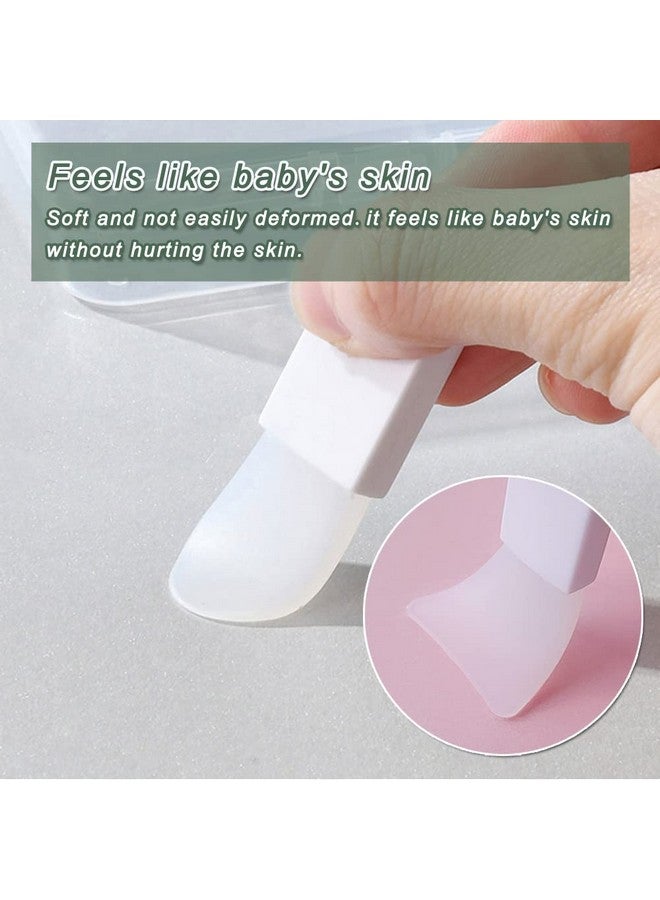 leuapl Face Mask Applicator Brushes Mini Makeup Spatula Portable Beauty Tools Set For Facial Mud Cosmetic Mask Facial Clay Eye Mask Body Lotion Body Butter Serum Cream. 3Pcs Soft Silicone Brush Suit - Image 4