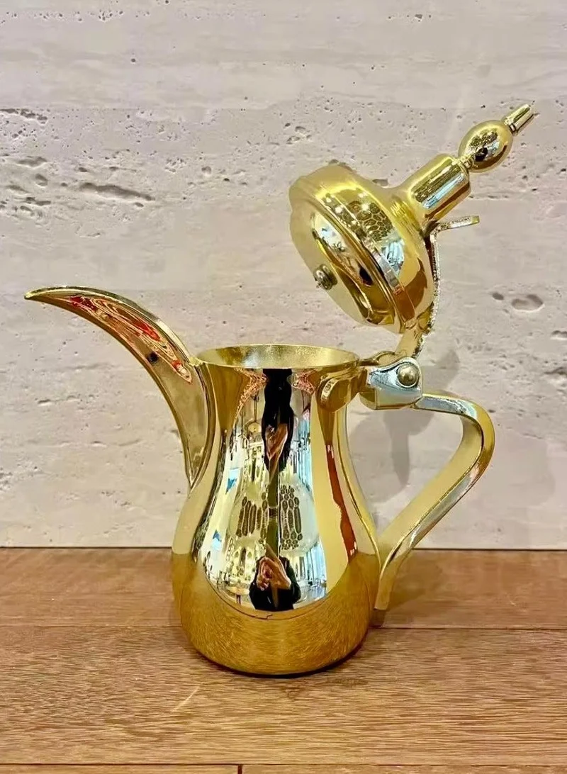 كويزيرا Gold Stainless Steel Coffee Server – 1200ml Arabic Coffee Pot – Elegant Majlis & Gifting Essentials