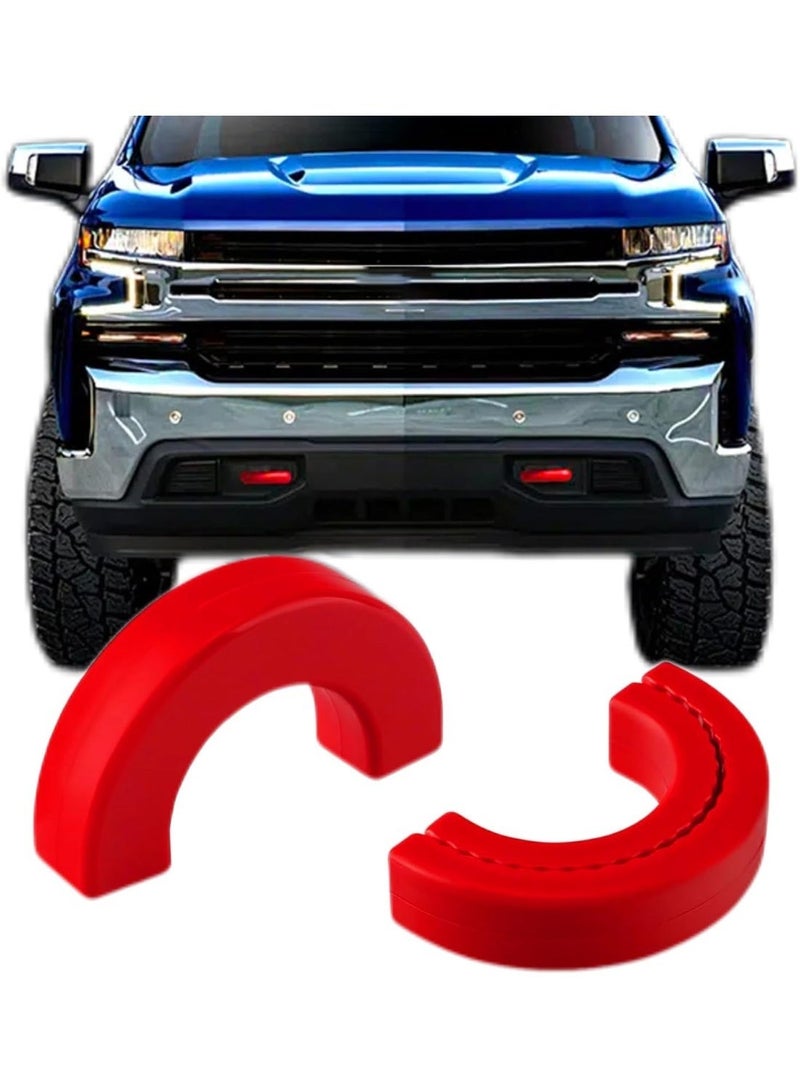 Custom Tow Hook Cover Compatible with 2007-2024 Chevrolet Silverado 1500 Tow Hitch Cover Fits for 2007-2024 Chevy Silverado 1500 Accessories（Red） - Image 1
