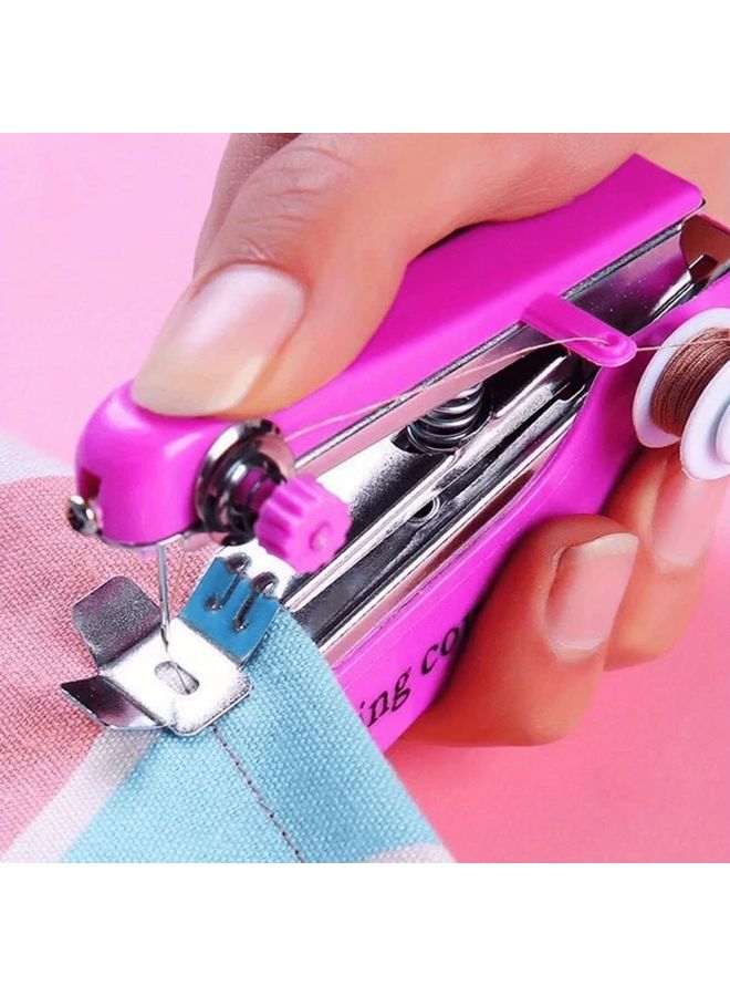 Mini Manual Sewing Machine Portable Stitch Tool Adjustable Length Durable Plastic Random Color - Image 3