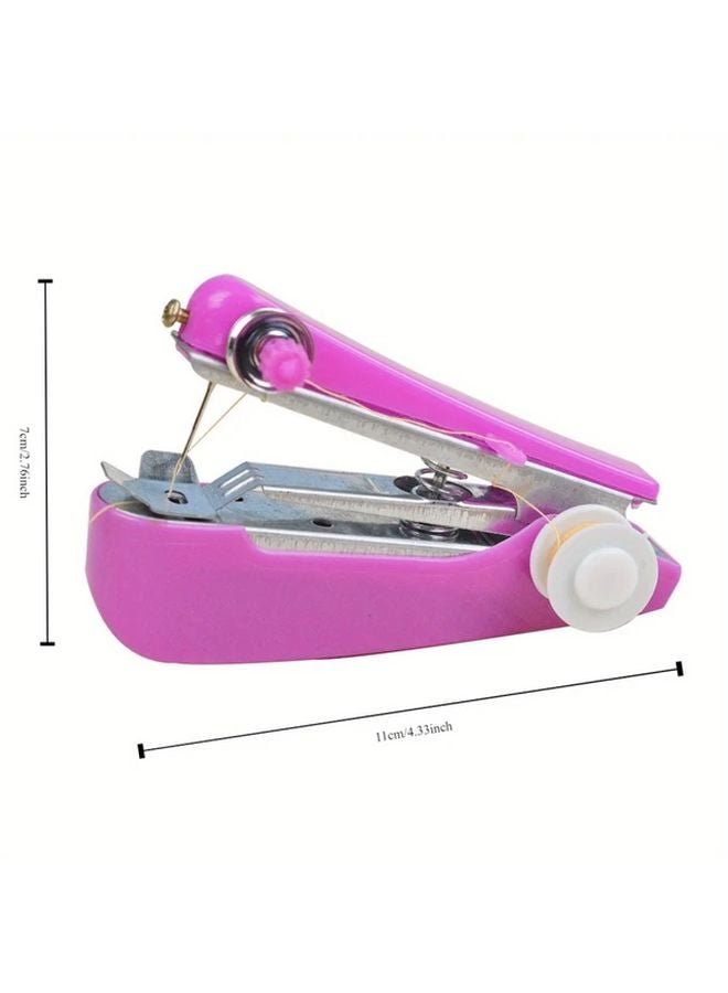 Mini Manual Sewing Machine Portable Stitch Tool Adjustable Length Durable Plastic Random Color - Image 5