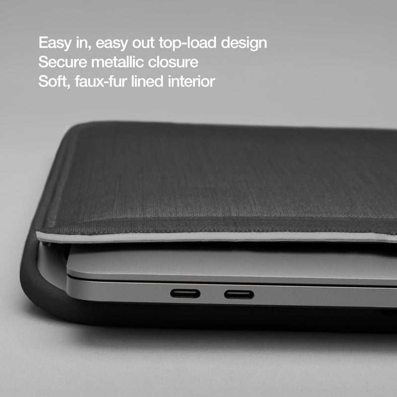 Incase ICON Sleeve with Woolenex - MacBook Air 13 inch Case - 2025, 2024, 2023, 2022, M4, M3, M2 - Fitted MacBook Case, Laptop Sleeve, Hard Cover, Durable, Lightweight - Graphite - Image 4