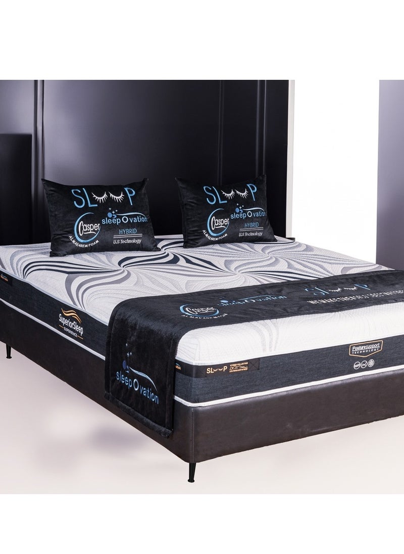 AWD - Ultra Premium Crown Orthopedic Medical Mattress, Memory Foam Mattress and Rebounded Foam, Firm Mattress Support Spine Health and Relief Back Pain and Tension, USA Technology Single Size 100*200 - Image 1