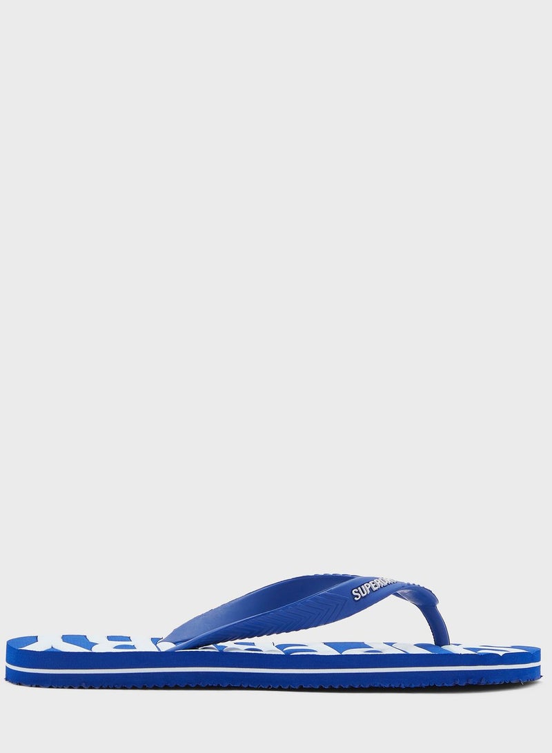 Superdry Logo Flip Flops - Image 1