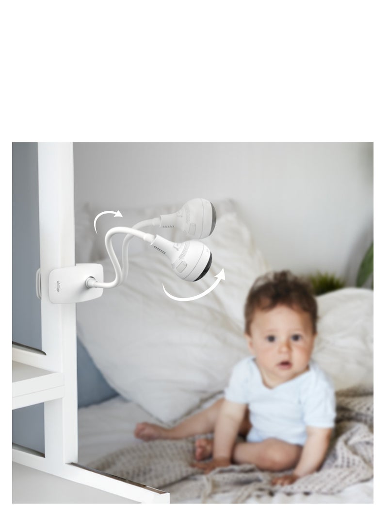 Chillax CHILLAX Giraffe Pro Max Baby Monitor - Video Baby Monitor with Full HD 1080p Camera and 5 Inch 720P Video Parent Unit, Privacy Protection Switch, Auto Dimming LED, Gooseneck, 2-Way Audio, Night Vision  - Image 3