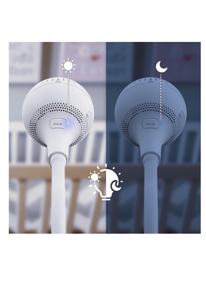 Chillax CHILLAX Giraffe Pro Max Baby Monitor - Video Baby Monitor with Full HD 1080p Camera and 5 Inch 720P Video Parent Unit, Privacy Protection Switch, Auto Dimming LED, Gooseneck, 2-Way Audio, Night Vision  - Image 4