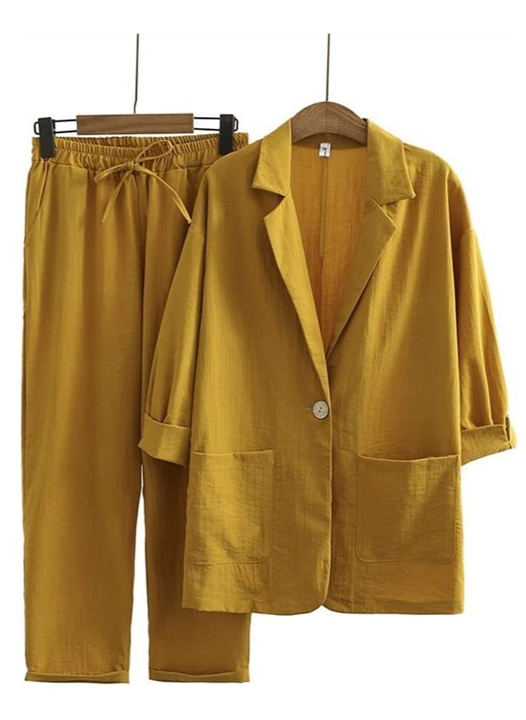 KUYING New Fashionable Women's Slim Fit Suit Set  - Image 1
