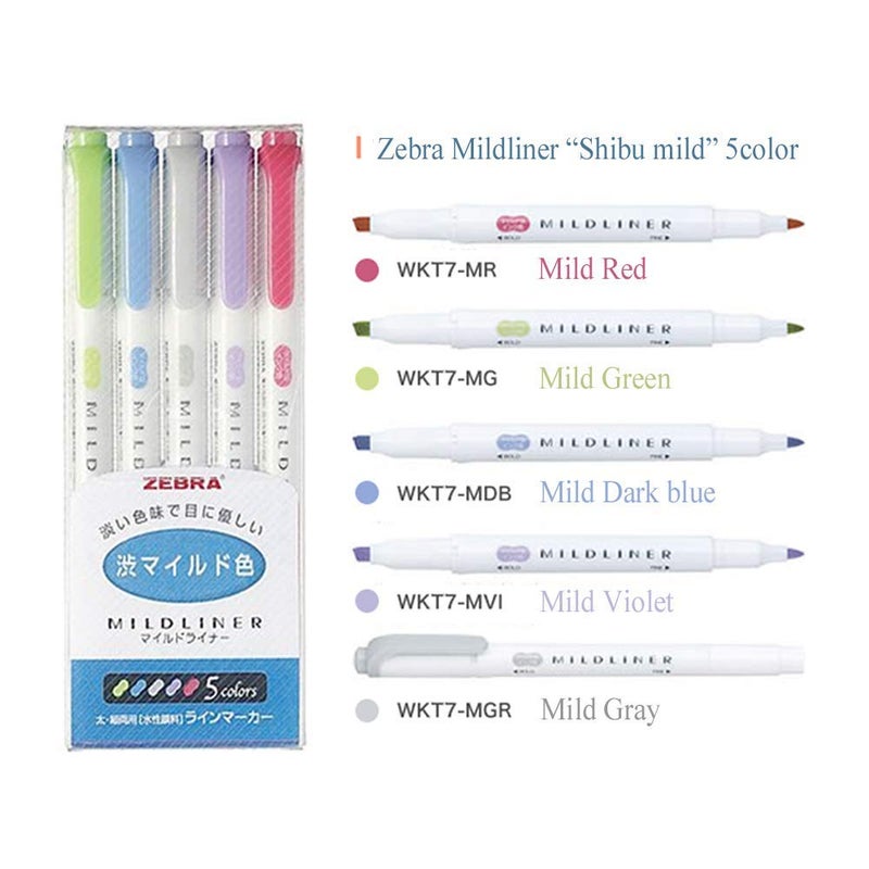 ZEBRA MILDLINER هايلايتر زيبرا ميلدلاينر باستيل، عبوة من 25 - Image 3