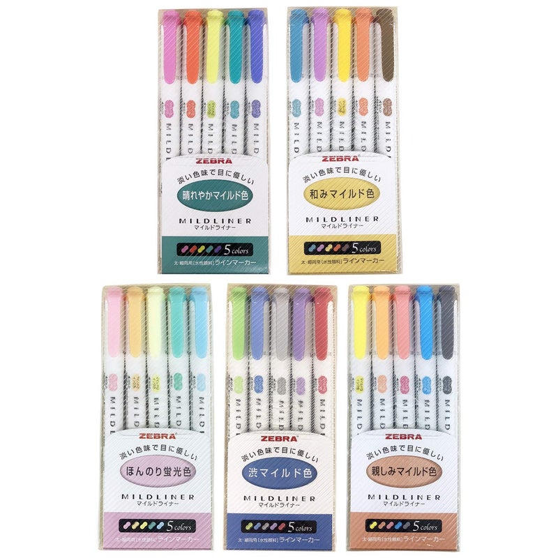 ZEBRA MILDLINER هايلايتر زيبرا ميلدلاينر باستيل، عبوة من 25 - Image 1