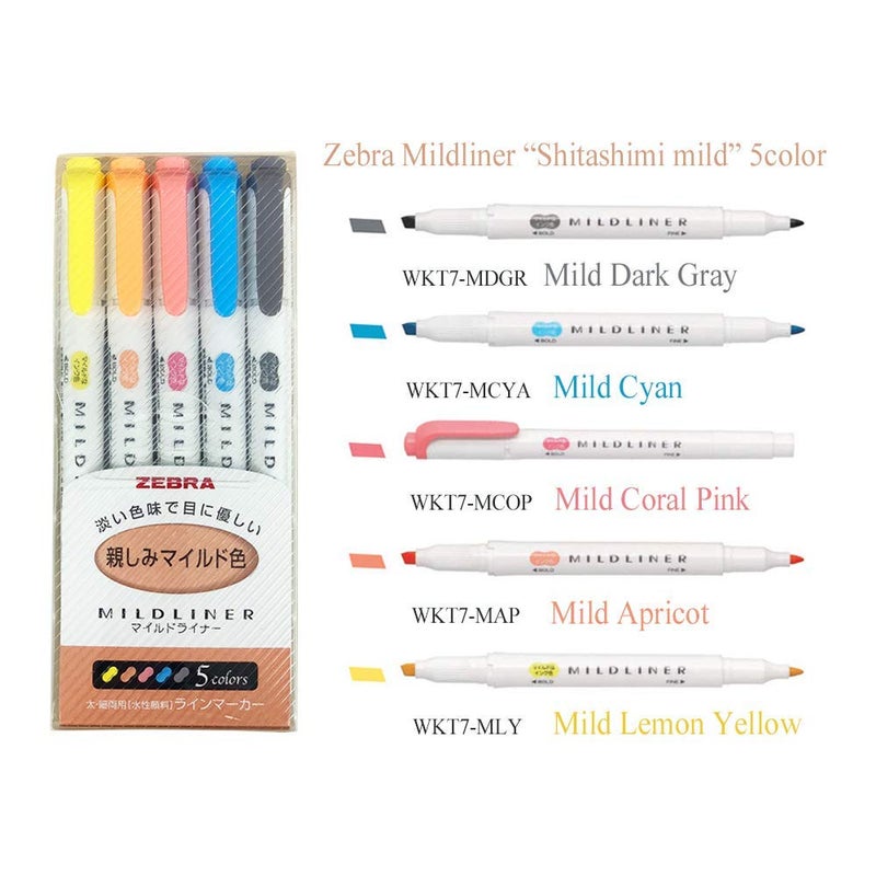 ZEBRA MILDLINER هايلايتر زيبرا ميلدلاينر باستيل، عبوة من 25 - Image 4