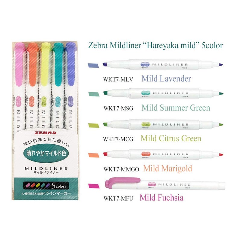 ZEBRA MILDLINER هايلايتر زيبرا ميلدلاينر باستيل، عبوة من 25 - Image 5