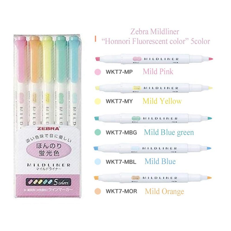 ZEBRA MILDLINER هايلايتر زيبرا ميلدلاينر باستيل، عبوة من 25 - Image 2