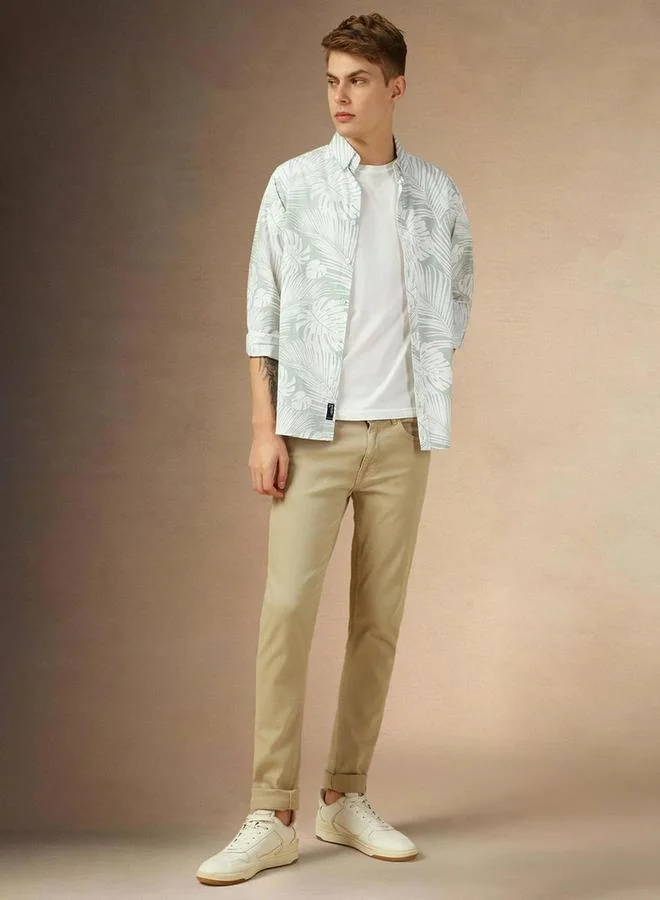 Dennis Lingo Dennis Lingo Button-Down Collar Casual Shirt