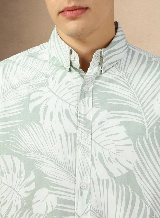 Dennis Lingo Dennis Lingo Button-Down Collar Casual Shirt