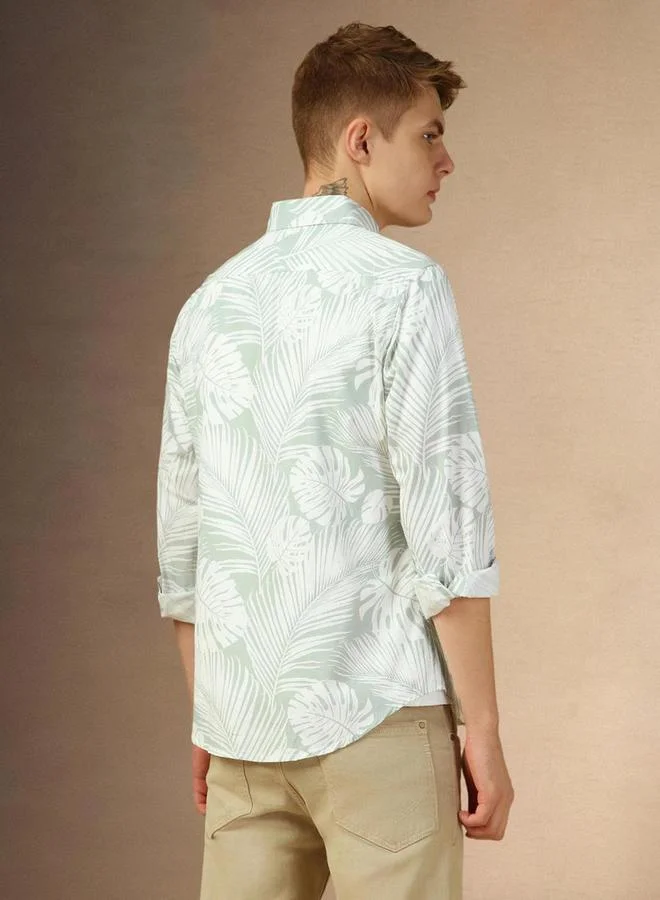 Dennis Lingo Dennis Lingo Button-Down Collar Casual Shirt