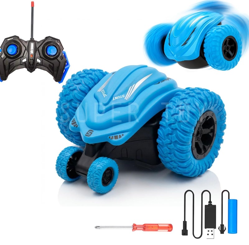 Super Toy سيارة التحكم عن بعد سوبر توy 2.4GHz 360° دوران سيارة مغامرات للأطفال الأولاد عالية السرعة قابلة لإعادة الشحن هدايا عيد الميلاد - Image 1