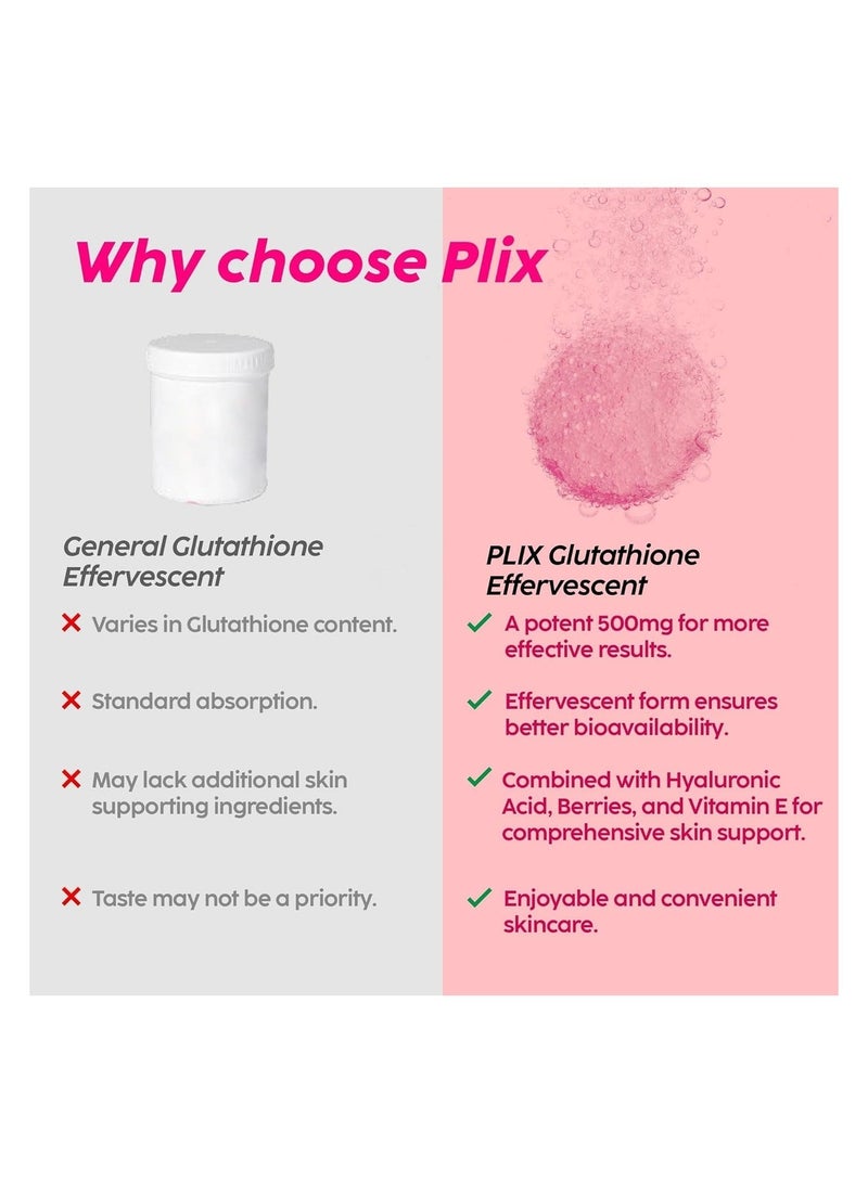 بليكس ذا بلانك فيكس بليكس جلوتاثيون أقراص فوارة مع الفيتامينات والهايليورونيك لبشرة صافية - Image 5