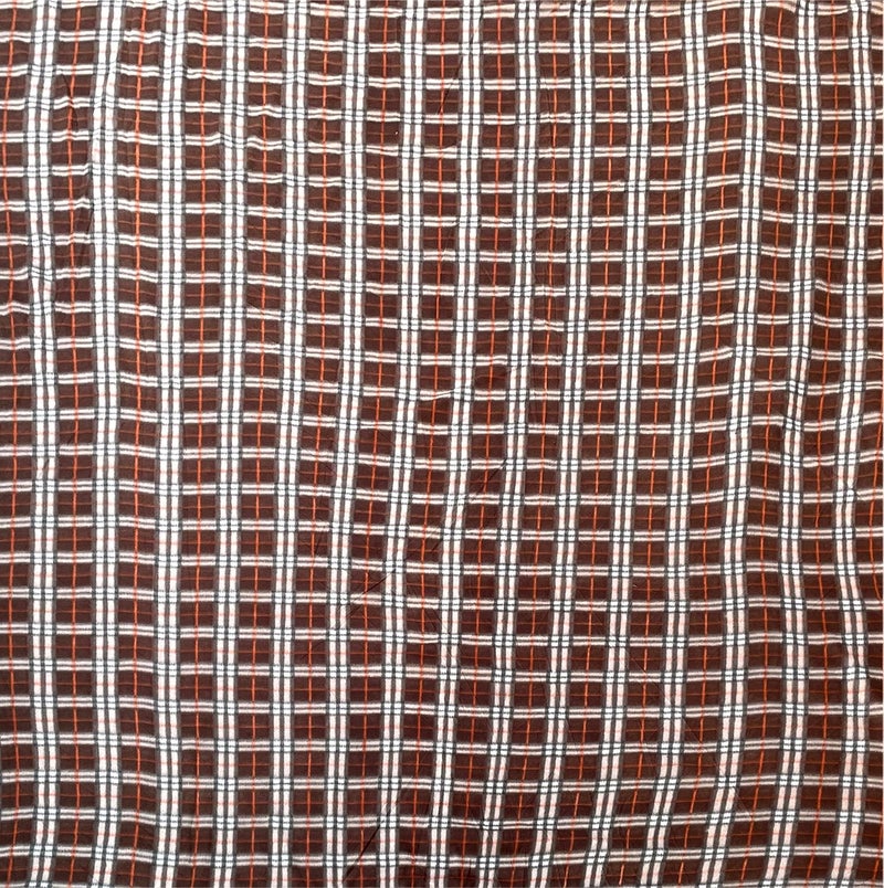 BREVARD BREVARD Double Bed Woolen Fabric Checkered Quilt CoverDuvet CoverRajai CoverBlanket Cover for Winters 90 x 100 Inches Brown Combo of 2  - Image 3