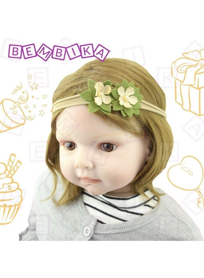 BEMBIKA Vintage Floral Lace Nylon Headbands Accessories For Baby Girls (Set Of 3) Multicolor - Image 3