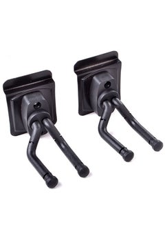 Mike Music Guitar Display Hanger 2-Pack,Guitar Wall Mount for Slatwall and Wall Hangers, Premium Guitar Hooks Displayed in Music Retail Stores/Bedrooms/Bars for Acoustic Electric Bass Classical Ukulele Guitars  - Image 1