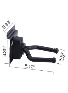 Mike Music Guitar Display Hanger 2-Pack,Guitar Wall Mount for Slatwall and Wall Hangers, Premium Guitar Hooks Displayed in Music Retail Stores/Bedrooms/Bars for Acoustic Electric Bass Classical Ukulele Guitars  - Image 5