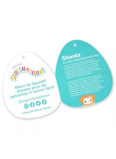 Squishmallows Squishmallows Shasta Light Orange Bigfoot with Flower Pin Plush Toy (30.48 cm)  - Image 3