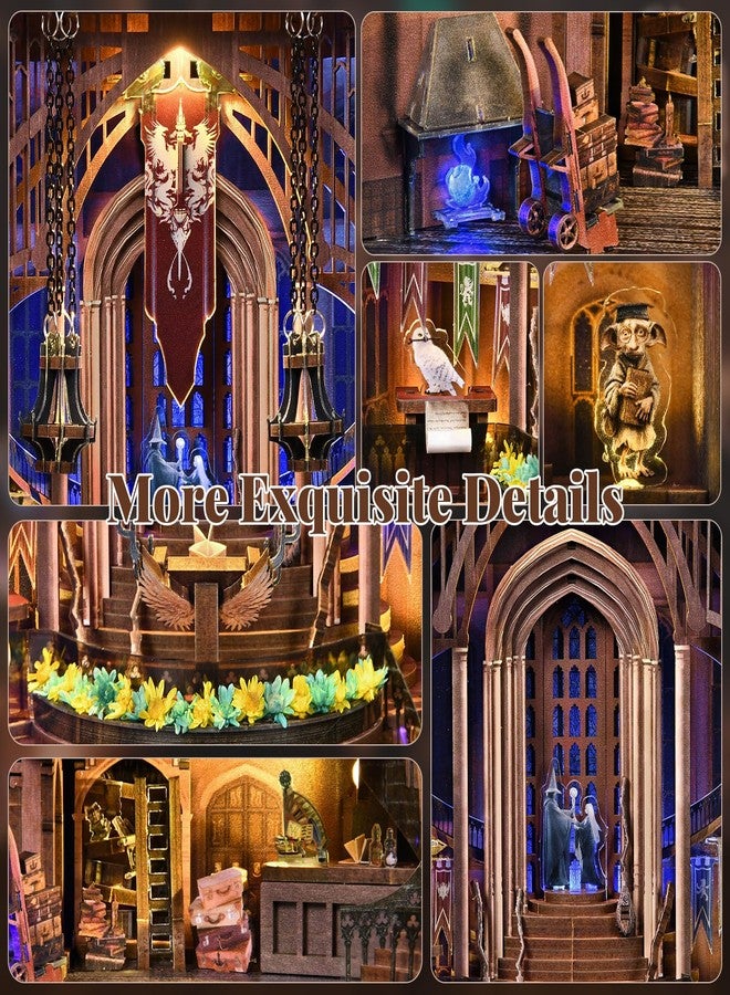 MiniCity DIY Dollhouse Book Nook Kit with LED Light for Teens and Adults (Magic Admissions Guide) - Image 4