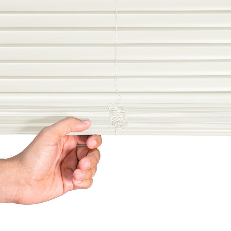 CHICOLOGY Blinds for Windows, Mini Blinds, Window Blinds, Door Blinds, Blinds & Shades, Camper Blinds, Mini Blinds for Windows, Horizontal Window Blinds, Alabaster, 35" W X 60" H - Image 4