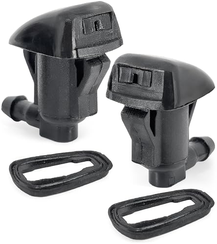 Click&Fit ClickFit Front Windshield Washer Nozzles compatible with Toyota Corolla 20052012 Sienna 20042010 Tundra 20002005 Camry 0206 Tacoma 0510 Wiper water spray jets replases 85381AE020 2pack - Image 1