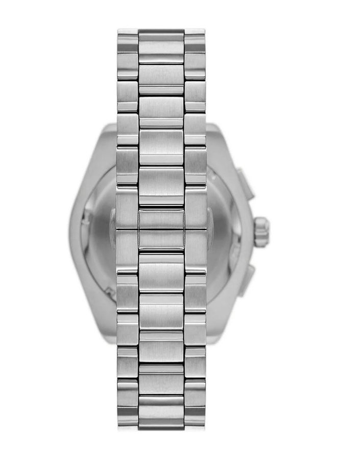 EMPORIO ARMANI Men Emporio Armani Men's Chronograph Watch - Silver/Green - Image 4