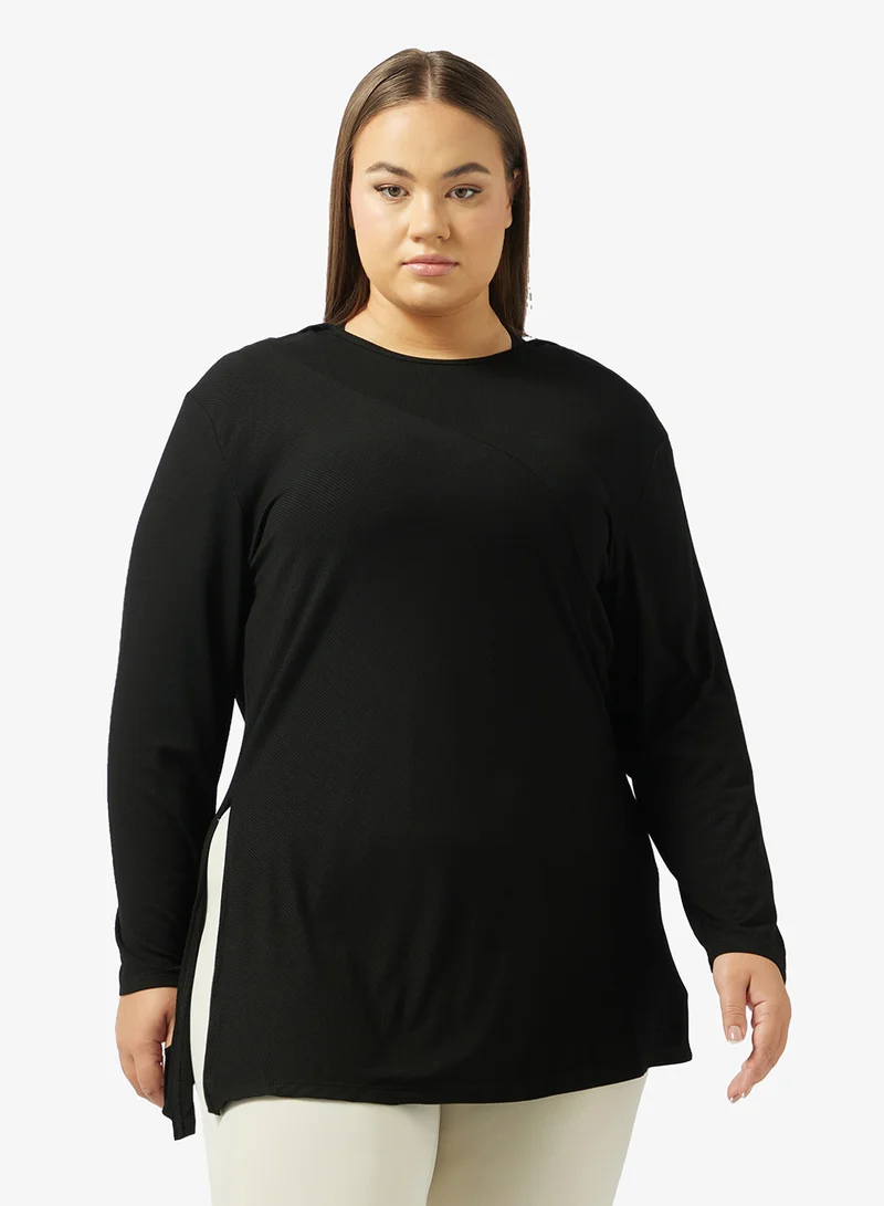 FRWD FRWD Plus Soft Touch Seamless Assymetric T-shirt