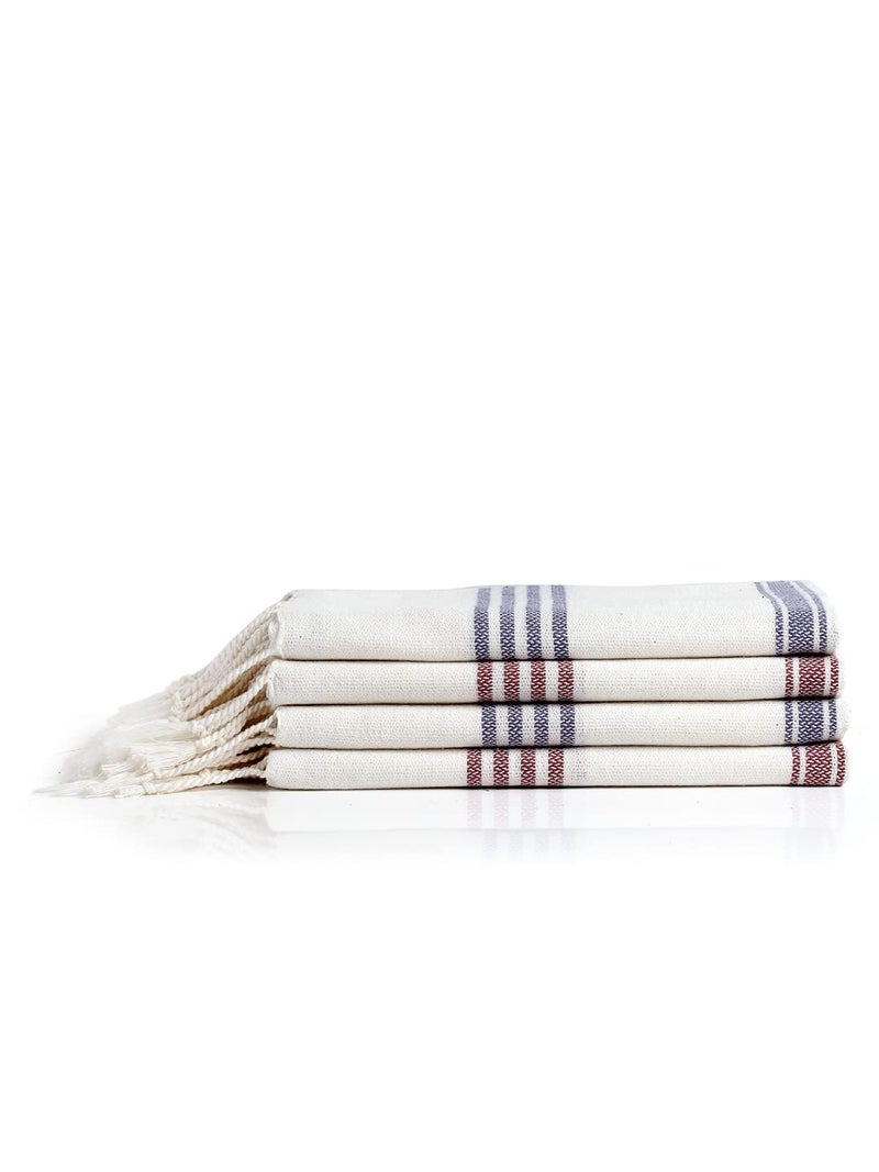 Arrabi Multi Solid Handwoven Cotton Hand Towel (Set of 4) | ARHT-1006-06-08-08 - Image 3