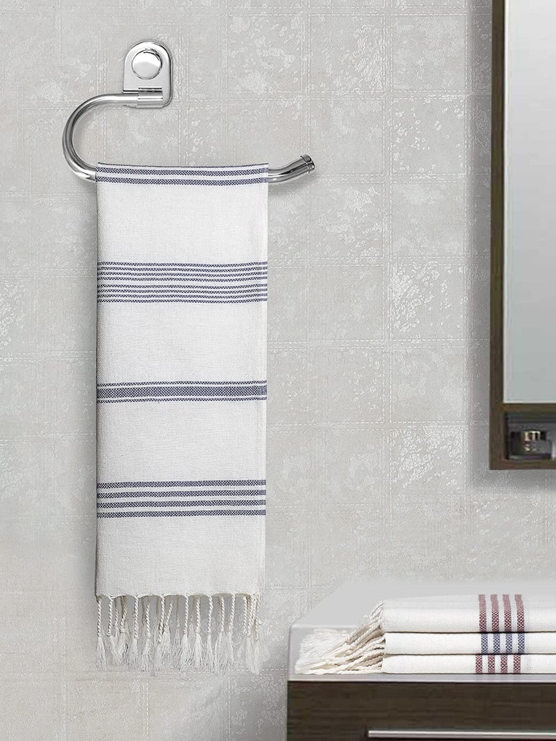 Arrabi Multi Solid Handwoven Cotton Hand Towel (Set of 4) | ARHT-1006-06-08-08 - Image 1