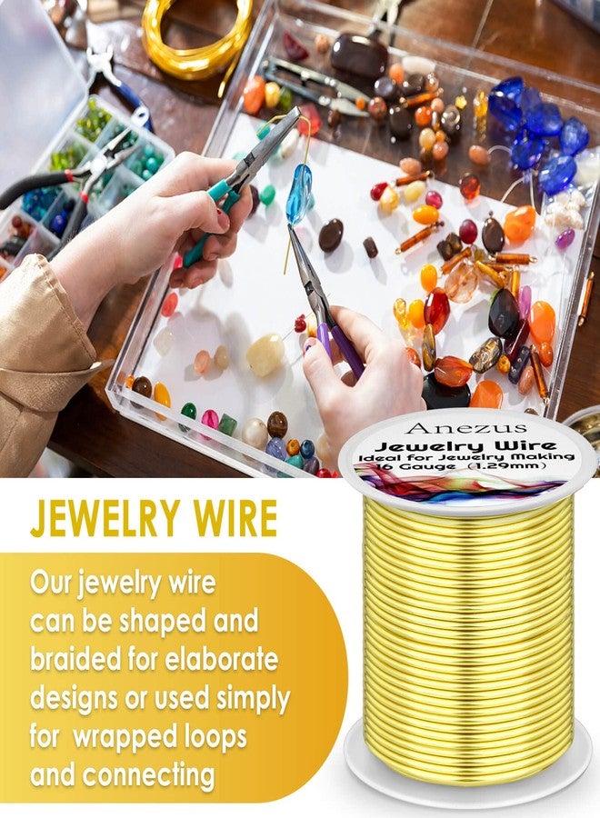 anezus 16 Gauge Jewelry Wire, Craft Wire Tarnish Resistant Copper Wire for Jewelry Making, Wire Wrapping and Crafting(Gold, 11 Yards /10 Meters) - Image 4
