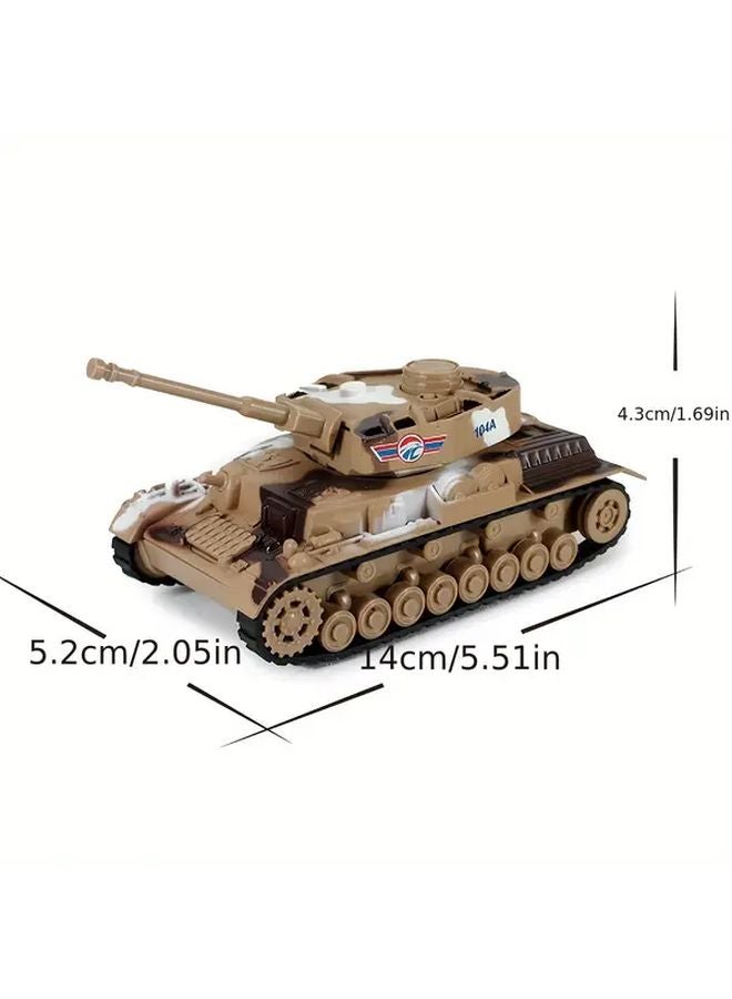 Pack Of Four 1 36 Scale German Camouflage Tank Model Alloy Metal WWII Military Replica - Image 4