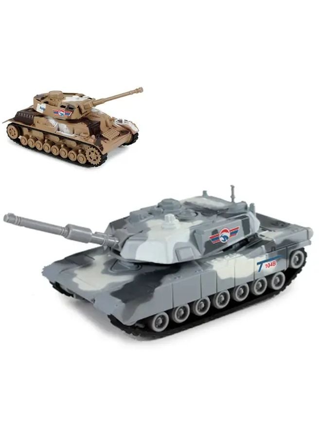 Pack Of Four 1 36 Scale German Camouflage Tank Model Alloy Metal WWII Military Replica - Image 2