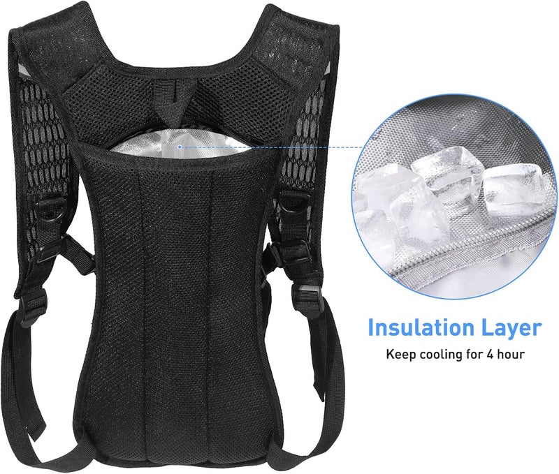 KUYOU Rave Hydration Pack, Hydration Backpack with 2L Hydration Bladder, Festival Essential Water Backpack for Hiking, Running, Cycling, and Music Festivals - Image 4