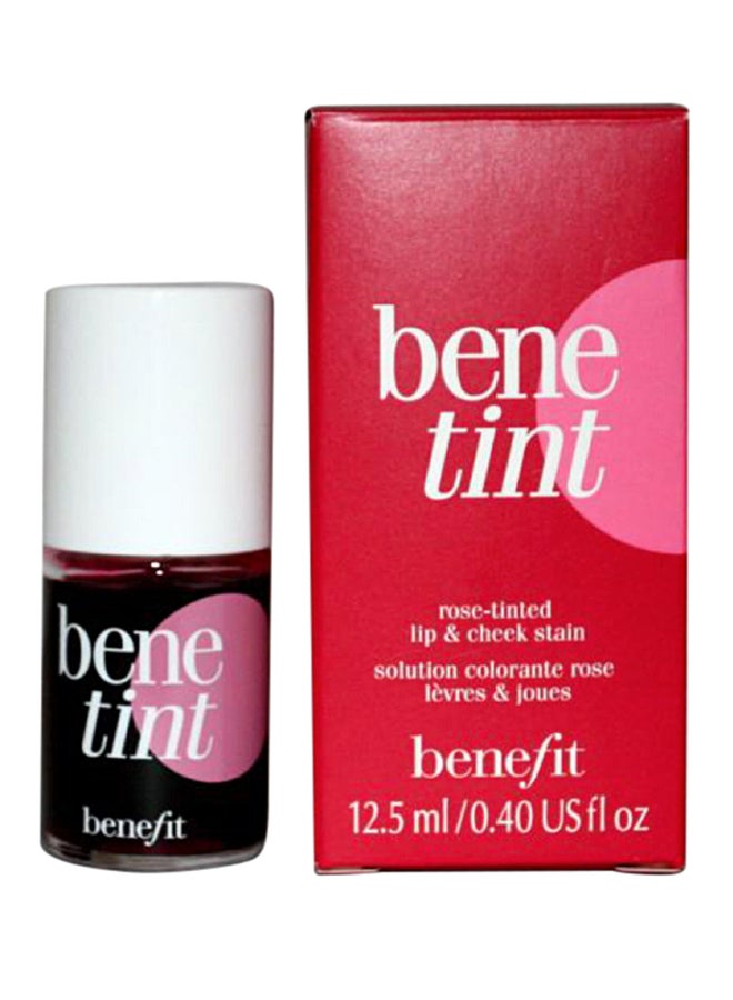 Benefit Cosmetics Bene Tint Rose Tinted Lip And Cheek Stain Red - Image 3