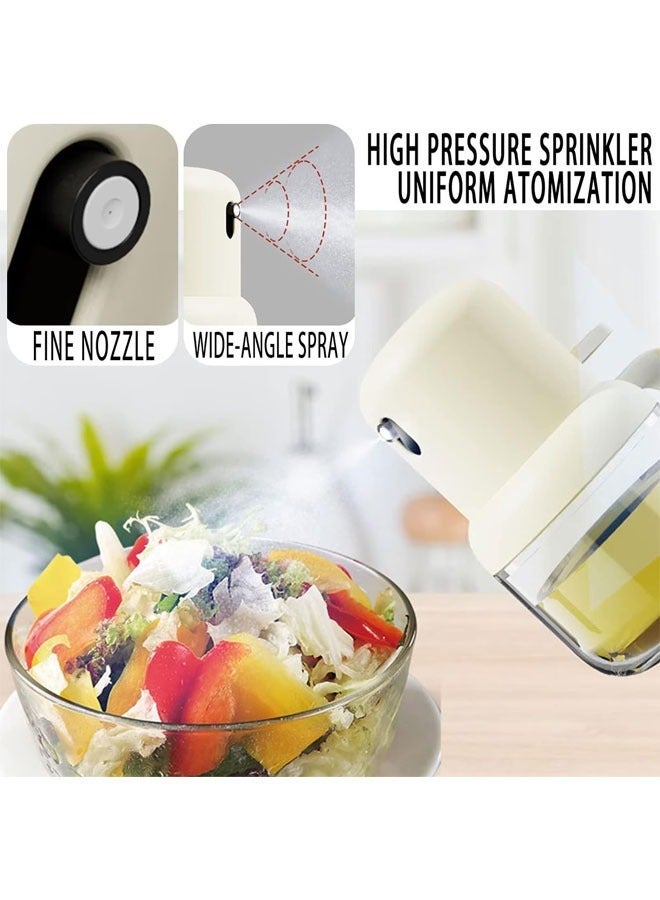 Captaintech Oil Dispenser for Kitchen, 180ml Glass Olive Oil Sprayer for Cooking, Cooking Oil Sprayer, Canola Oil Spray Bottle, Oil Kitchen Spray Bottle for Cooking, Air Fryer, Salad, BBQ, Yellow - Image 2