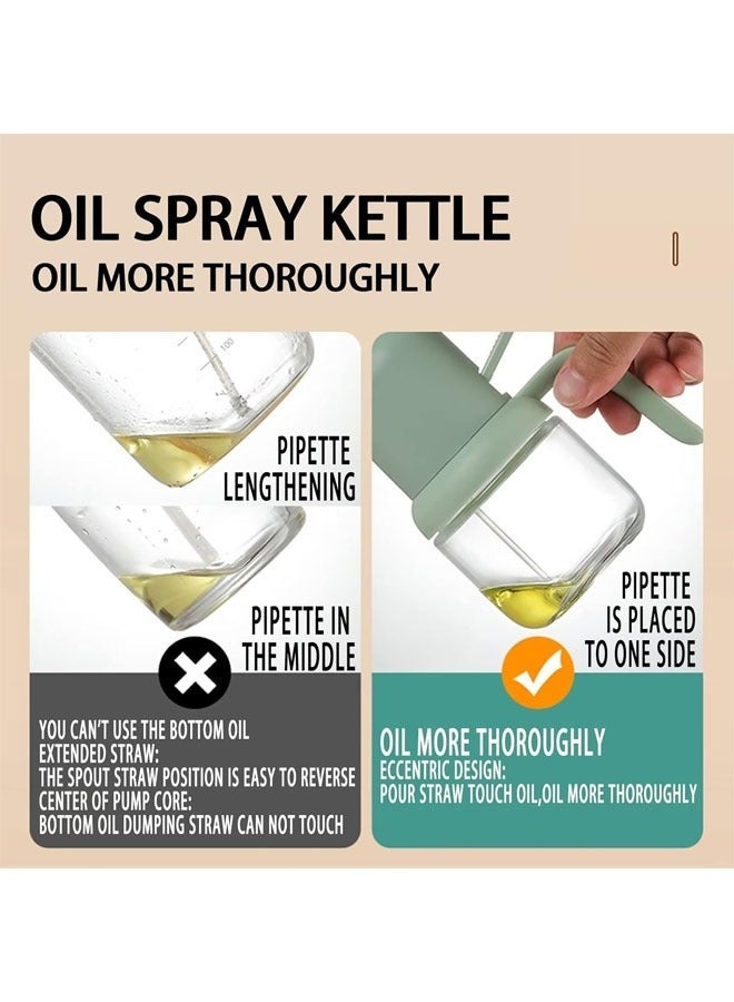 Captaintech Oil Dispenser for Kitchen, 180ml Glass Olive Oil Sprayer for Cooking, Cooking Oil Sprayer, Canola Oil Spray Bottle, Oil Kitchen Spray Bottle for Cooking, Air Fryer, Salad, BBQ, Yellow - Image 5