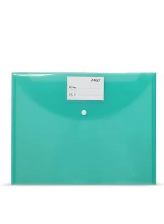 Fool Scap Clear Bag 300 Micron Green, Document Folder