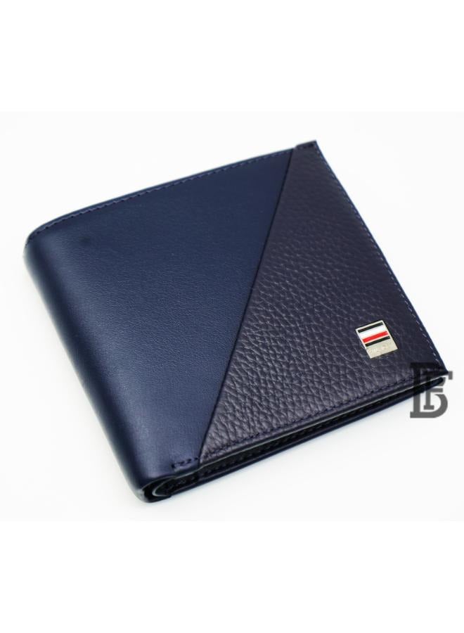 تومي هيلفيغر بلس مجموعة هدايا جلدية للرجال من Tommy Hilfiger Salto مكونة من محفظة + حافظة بطاقات + قاعدة مفتاح - أزرق/أزرق+أزرق/أسود  - Image 5