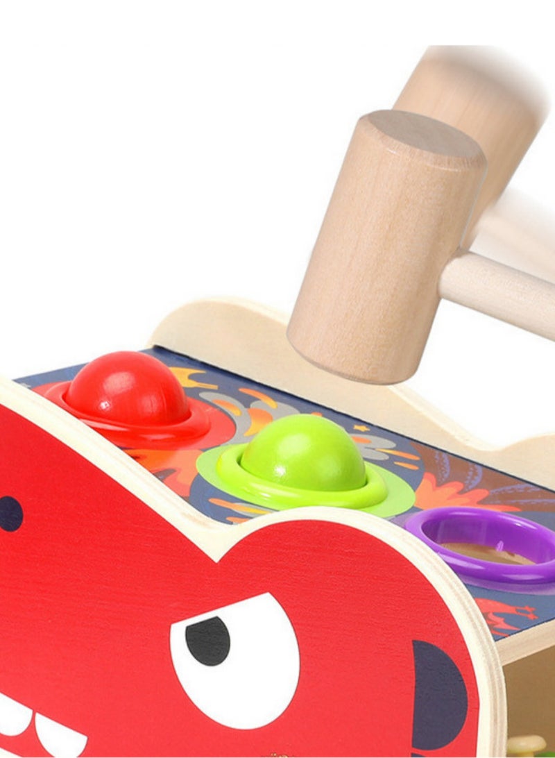 Knocking Table Xylophone Toy for Toddlers – 2-in-1 Musical Crocodile Hammer Game with Color Balls, Wooden Box & Mallet – Color Recognition, Hand-Eye Coordination, and Fine Motor Skill Development for Kids Ages 2+  - Image 2