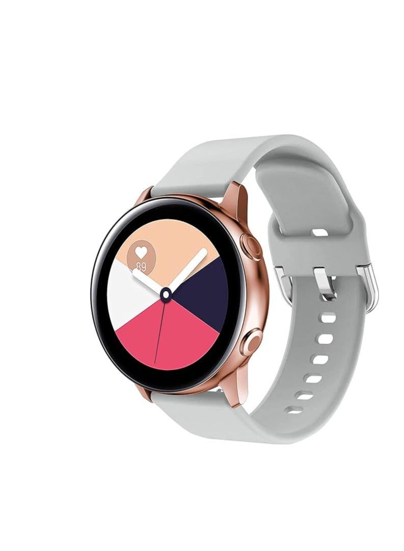 Silicone Band 20MM Strap For Samsung Gear Sport/Watch 6/Watch 4/Watch 5/Watch 5 Pro /S2 classic/active 2 40mm 44mm/Amazfit GTS 3/ GTS 4/4 Mini/Bip 3/3Pro/GTS 2/2 mini/GTS 2e/Bip U/Upro - Image 2