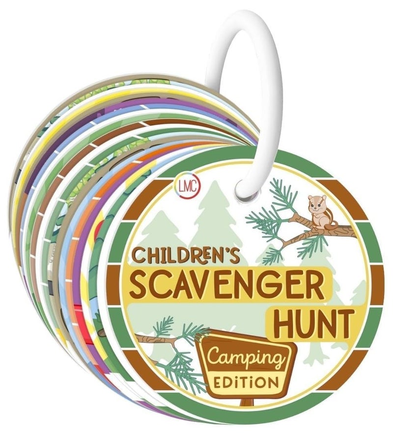 LMC Products Childrens Scavenger Hunt Toddler Activities Games for 2 3 Year Olds Up Kids Educational Scavenger Hunt Cards Camping Edition - Image 3