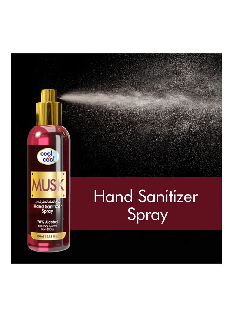 Cool & Cool Musk Hand Sanitizer Spray 100ml - Image 3