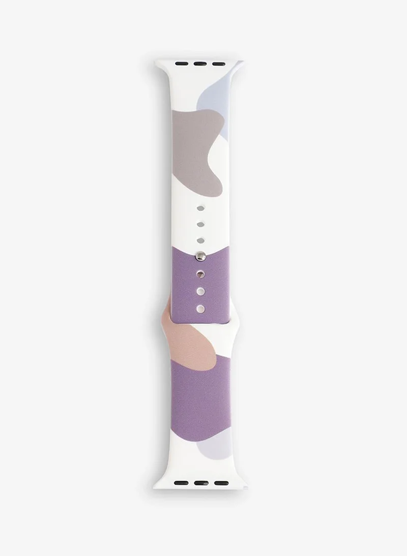 Haute Sauce  Camo Silicone Apple Watch Strap For Women | 42mm/44mm/45mm for Women | Best Price UAE