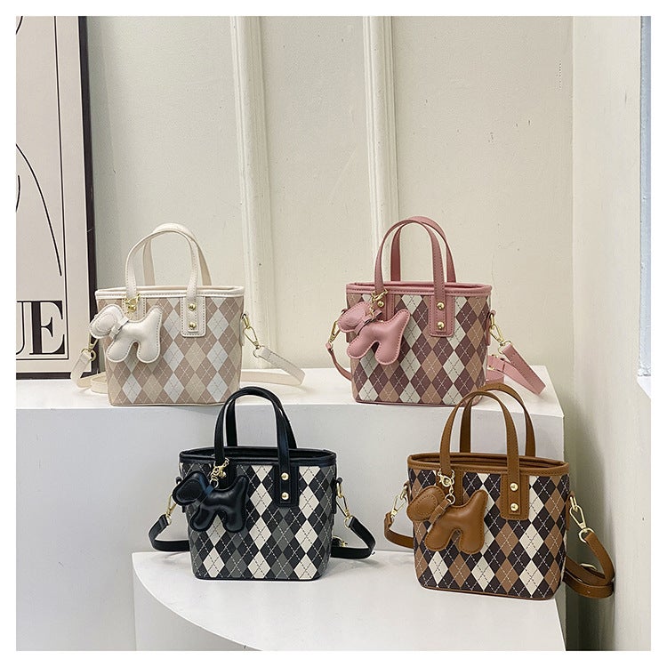 Korean Style Textured Bucket Bag For Women Single Shoulder Crossbody Bag Fashion Handbag Casual Armpit Bag - Image 5