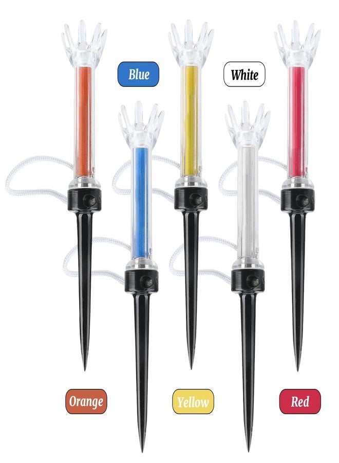 OUKENS Magnetic Golf Tees 5 Pack - Flexible Polymer Training Tees with 360° Rotating Base, Low-Friction Crown & Patented Bounce Tech for +15 Yards, USGA Approved - Fits Taylormade/Callaway Drivers - Image 3
